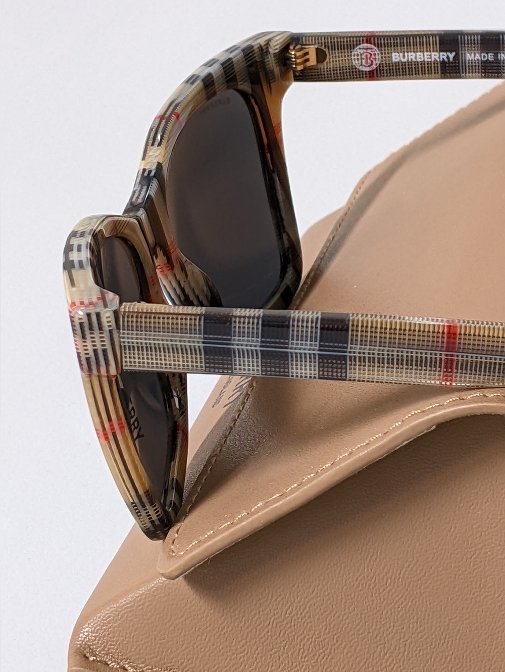 NWT AUTHENTIC BURBERRY 0BE4346 ELSA SUNGLASSES VINTAGE CHECK - Picture 4 of 15